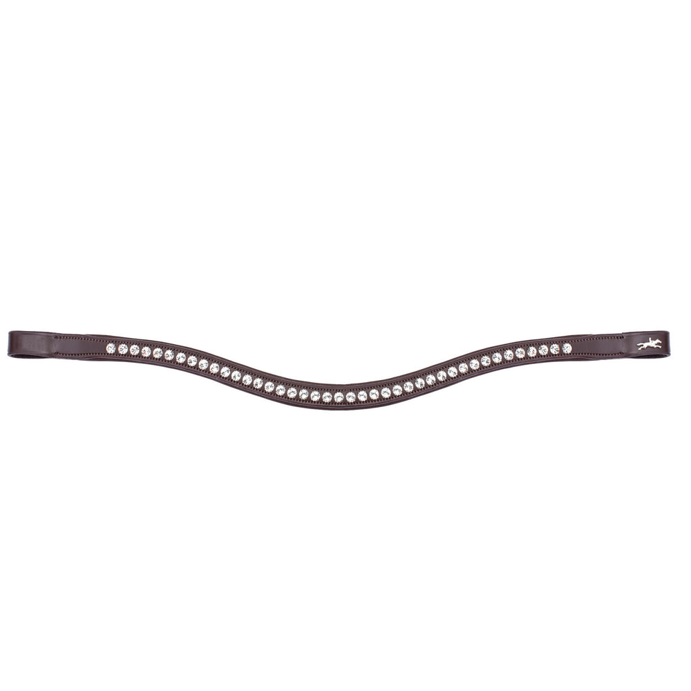 Schockemohle browband crystal select espresso