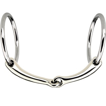 Horze D-Ring Pommettes – Embouchure à Joint Unique Acier Inoxydable (neuf)