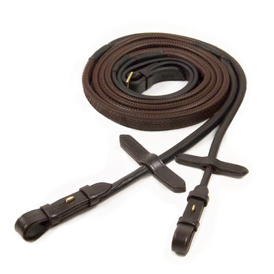 Schockemohle Rubber Reins Rolled With Hook & Stud