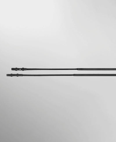 Passier Rolled Leather Curb Reins with Hook Studs